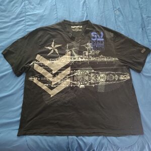 Sean John Black Nautical Graphic Tee